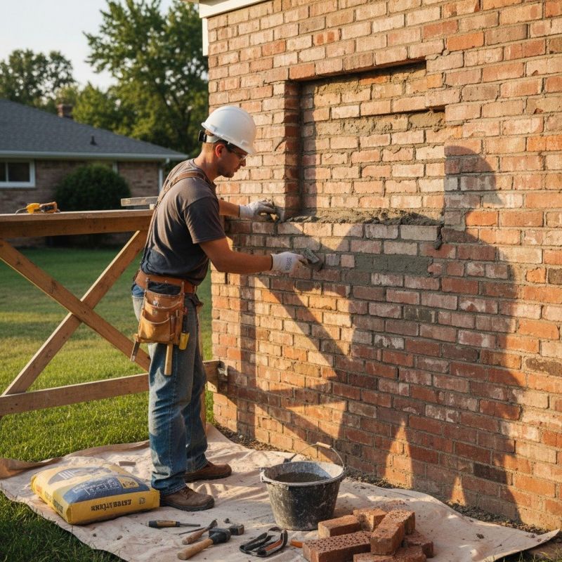 Brick Tuckpointing Repair