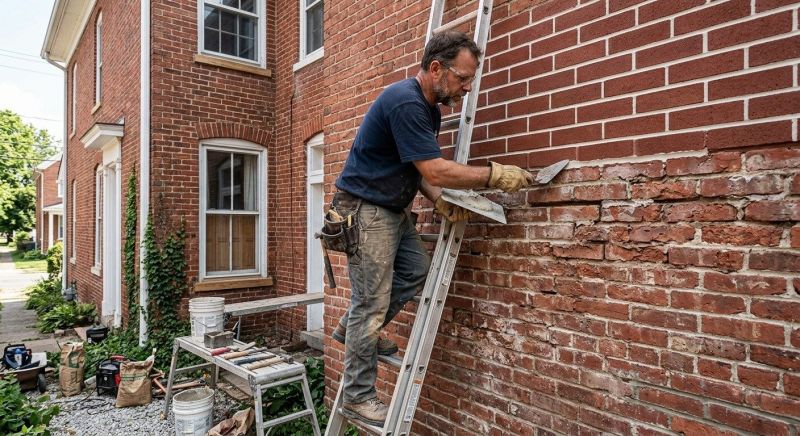 Brick Tuckpointing Repair